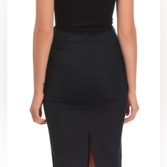 ZARA Basic Black Tie Front Straight Pencil Skirt New NWT Sexy Classic Career M - Picture 3 of 17